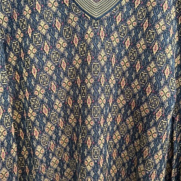 Vintage Bobby Jones Size XLarge Diamond Pattern Grandpa Sweater - Picture 5 of 13